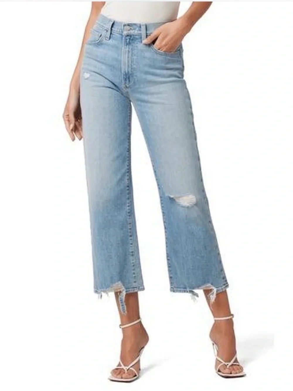 Joe's The Blake Wide Leg Crop Jeans Light Blue